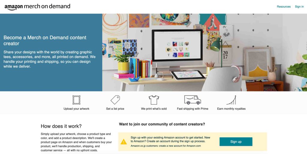 amazon merch on demand